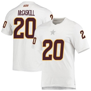 Alton McCaskill Replica White Men's Arizona State Sun Devils AEROREADY Football Jersey